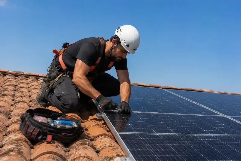 Maintenance et monitoring de panneaux solaires à Perquie