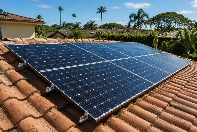Installation de panneaux solaires à Perquie